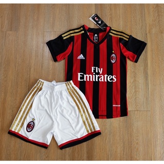 ชุดบอลเด็ก ย้อนยุค เอซี มิลาน AC Milan Retro Kit AAA (TTพร้อมส่ง)