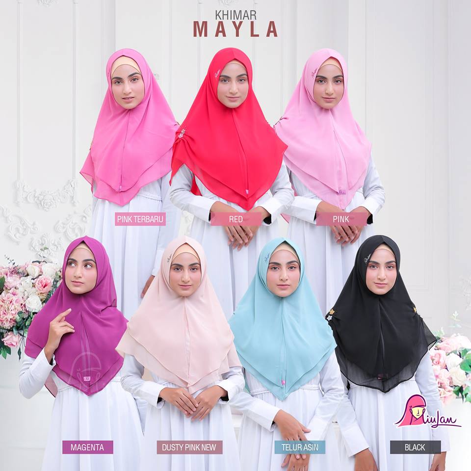Mayla Miulan Khimar / Milan Khimar / ฮิญาบชีฟอง / Milan Hijab / Milan / Milan