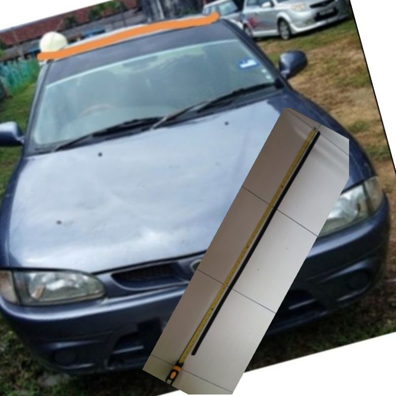 Proton Wira กระจกบังลมด้านบน Moulding(หน้า=หลัง)