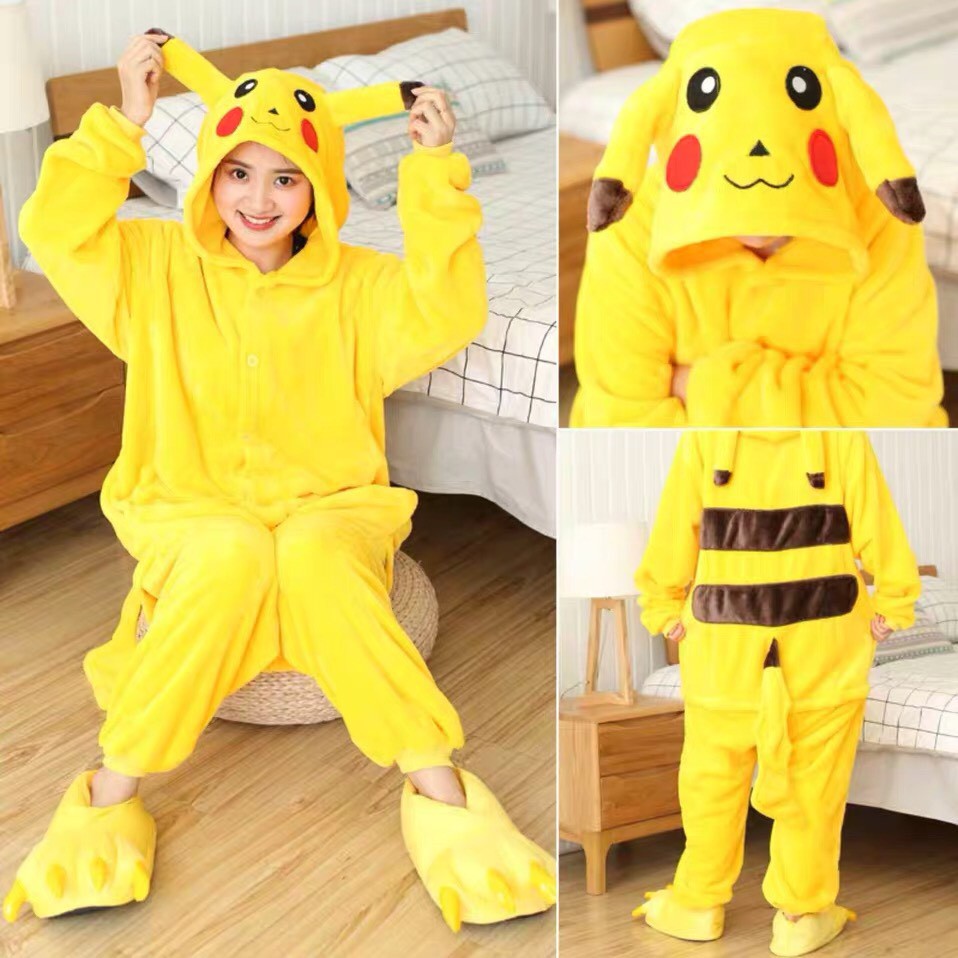 COSPLAY POKEMON PIKACHU ONESIE COSTUME