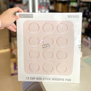 12 cup non-stick whoopie pan ถาดอบคุกกี้ 12 หลุม Chefmade