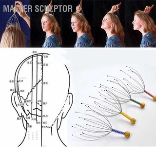 Master Sculptor Multifunctional Head Massage Tingler High Elasticity Promote Blood Circulation Scalp Scratcher