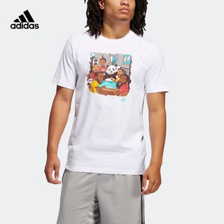 เสื้อยืดผู้ชายใหม่ 2020 ADIDASS กีฬาบาสเก็ตบอลในเมืองฤดูร้อนแพนด้าพิมพ์เสื้อวัฒนธรรมบุคลิกภาพทั้งหมดตรงกับเสื้อยืดที่ระล