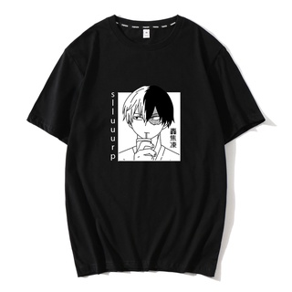 เสื้อยืด พิมพ์ลาย Todoroki Shoto My Hero Academia สําหรับผู้ชาย