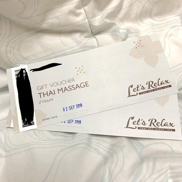 Gift Voucher Let’s Relax Spa นวดไทย 2 ชม.