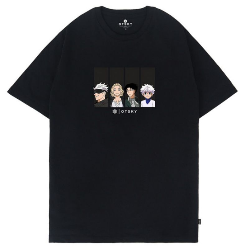 Otsky Best Character Anime เสื้อยืด Gojo Mikey Levi Killua x RD0015 - 9E