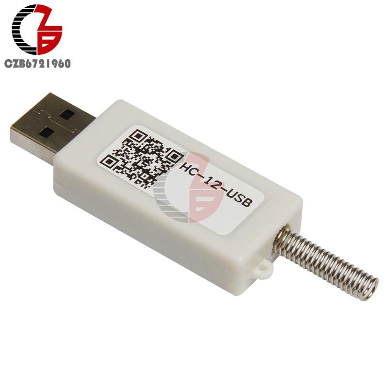 hc - 12 - usb 433 โมดูลพอร์ตวัดระยะทางอัลตร้าไร้สายสําหรับคอมพิวเตอร์ 1000 เมตร si 4463