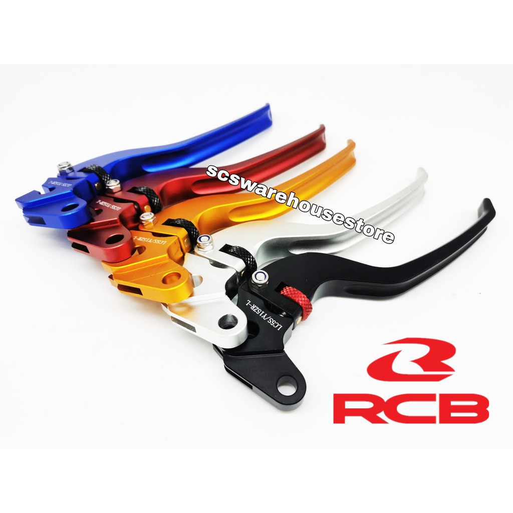 RCB ชุดคันเบรคและคลัทช์ Yamaha Y16ZR Alloy Racing Boy Y16 อุปกรณ์เสริมฝาครอบไอเสียทองสีฟ้าเงินสีดําสีแดง - รูปที่ 2