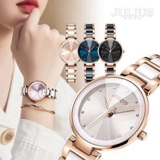 JULIUS แบรนด์แท้!! รุ่น JA-1209 สายเลสเซรามิค สวยหรู