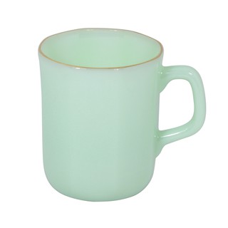 PEARL แก้วเนื้อมุก CJ 50- มัคเหลี่ยมสีเขียวหยก (Jaded polygon mug)