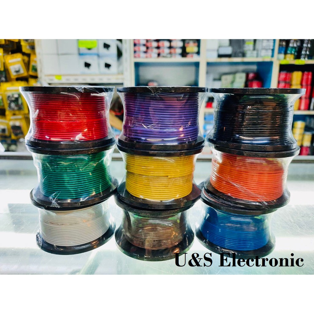 สายไฟ AWG เบอร์ 26 100 ฟุต (30 เมตร)