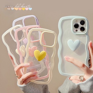 เคสโทรศัพท์มือถือแบบนิ่ม TPU ใส กันกระแทก ลายหัวใจ 3D สีแคนดี้ ถอดออกได้ สําหรับ for  IPhone 14 pro max  11 12 13 Pro Max X Xs XR 8 7 Plus