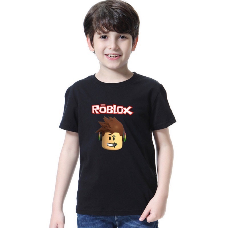 2021 เด กชายฤด ร อน Roblox เส อย ดแขนส นเด กการ ต น Tee ว ยร นเคร องแต งกาย Shopee Thailand - เสอยดเดก roblox t shirt kids cotton tee shirt
