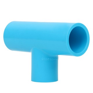 Joints REDUCING FAUCET TEE SOCKET PVC SCG 3/4"X1/2" LIGHT BLUE Pipe fitting Water supply system ข้อต่อ ข้อต่อสามทางลด-หน