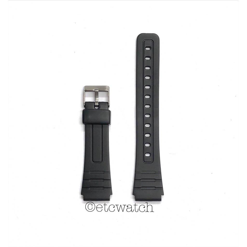 พร้อมส่ง> สายนาฬิกายาง Casio F-91 / F91 เกรด A หัวสายทำจากสแตนเลสแท้ 100%