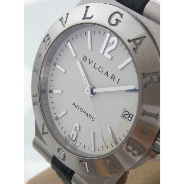 นาฬิกามือสอง Bvlgari Diagona Automatic Date ใส่ได้ทั้งชาย หญิง ขนาดตัวเรือน  35Mm หน้าปัดขาวประดับหลักเวลาอารบิค | Shopee Thailand