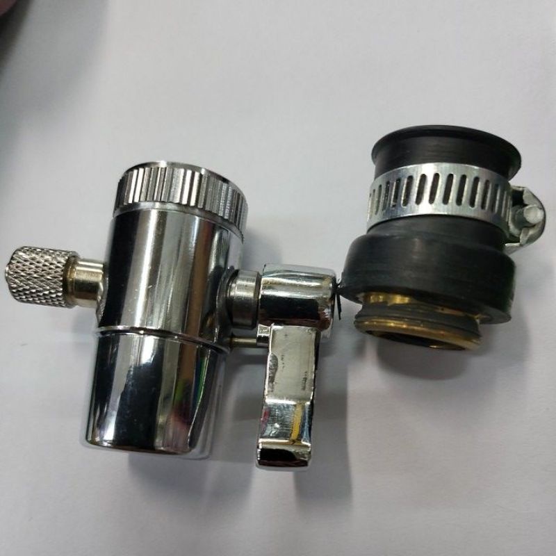 หัวต่อก๊อกน้ำ Diverter Valve เข้าเครื่องกรองน้ำสาย 2หุน เข้ากับหัวก๊อกซิ่งน้ำบ้าน
