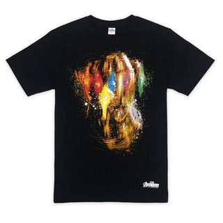 เสื้อยืดมาร์เวล MARVEL Infinity gauntlet-9004-BL ถุงมือธานอส