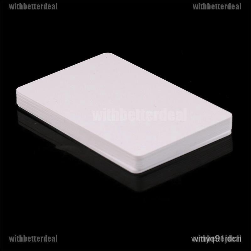 3idZ 10pcs PVC Blank NFC Card Tag 1k S50 IC 13.56MHz Read Write RFID ...