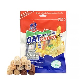 OAT CHOCO ถั่ว และธัญพืชอัดแท่งเพื่อสุขภาพ 80กรัม