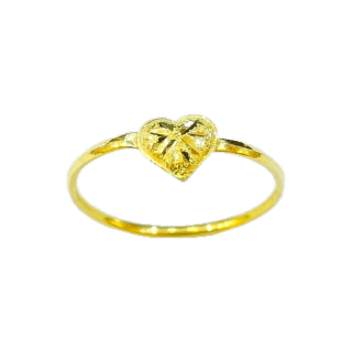 แหวนทอง 0.4 กรัม ทอง 96.5% ลายหัวใจแฟนซี การันตีทองคำแท้ มีใบรับประกันสินค้า ขายได้ จำนำได้