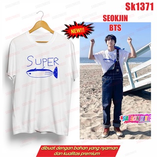 !! เสื้อยืด พิมพ์ลาย Bts SEOK JIN SUPER TUNA SK1371 UNISEX COMBED 30S