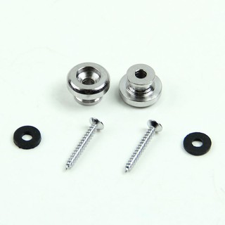 LIDU1 ✔2 Chrome Strap Button Lock Washer Screws Replace Part For Mandolin Guitar