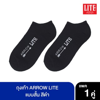 ARROW LITE ถุงเท้าแบบสั้นต่ำกว่าตาตุ่ม PACK 1 คู่ สีดำ