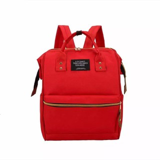 กระเป๋า กระเป๋าเป้ กระเป๋าสะพายหลัง Backpack  (สีแดง) Bag 09