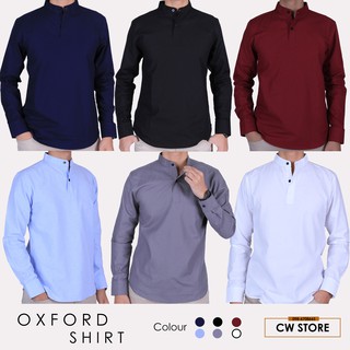 เสื้อเชิ้ตคอจีน ผ่าหน้า Oxford Shirts 6 สี สุดฮิต🔥🔥