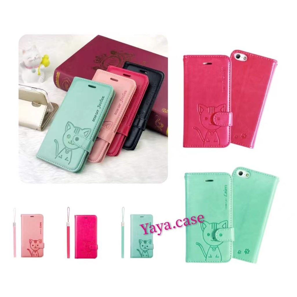 samsung เคส ฝาพับ Domicat สำหรับ ซัมซุง A7(2018). A7(2016). A6plus j8  A6. J7prime. A2core. A72017 a