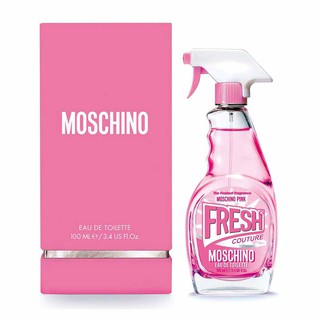 น้ำหอมผู้หญิง Moschino pink fresh couture edt 100ml.กล่องซีล