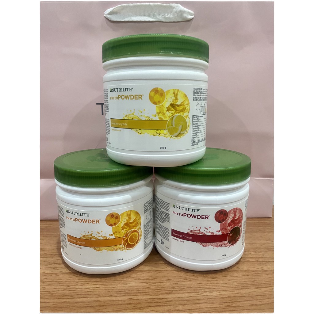 Nutrilite Phyto Powder 360g แท้ช๊อปมาเลเซีย (ส้ม,เลมอน, เชอรี่ )