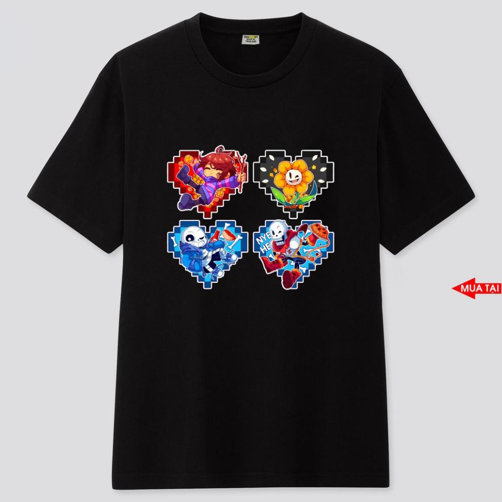 เสื้อยืดพิมพ์ลาย ERROR SANS UNDERTALES | แม่หมี