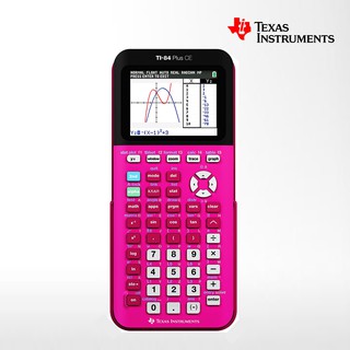 TI-84 PLUS CE สีชมพู เครื่องคำนวณเชิงกราฟชั้นสูง Texas Instruments ของแท้ ของใหม่ ประกันศูนย์