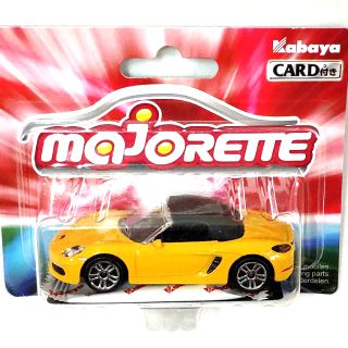 รถเหล็ก Majorette ปอร์เช่ เปิดประทุน สีเหลือง Porsche 718 Boxster