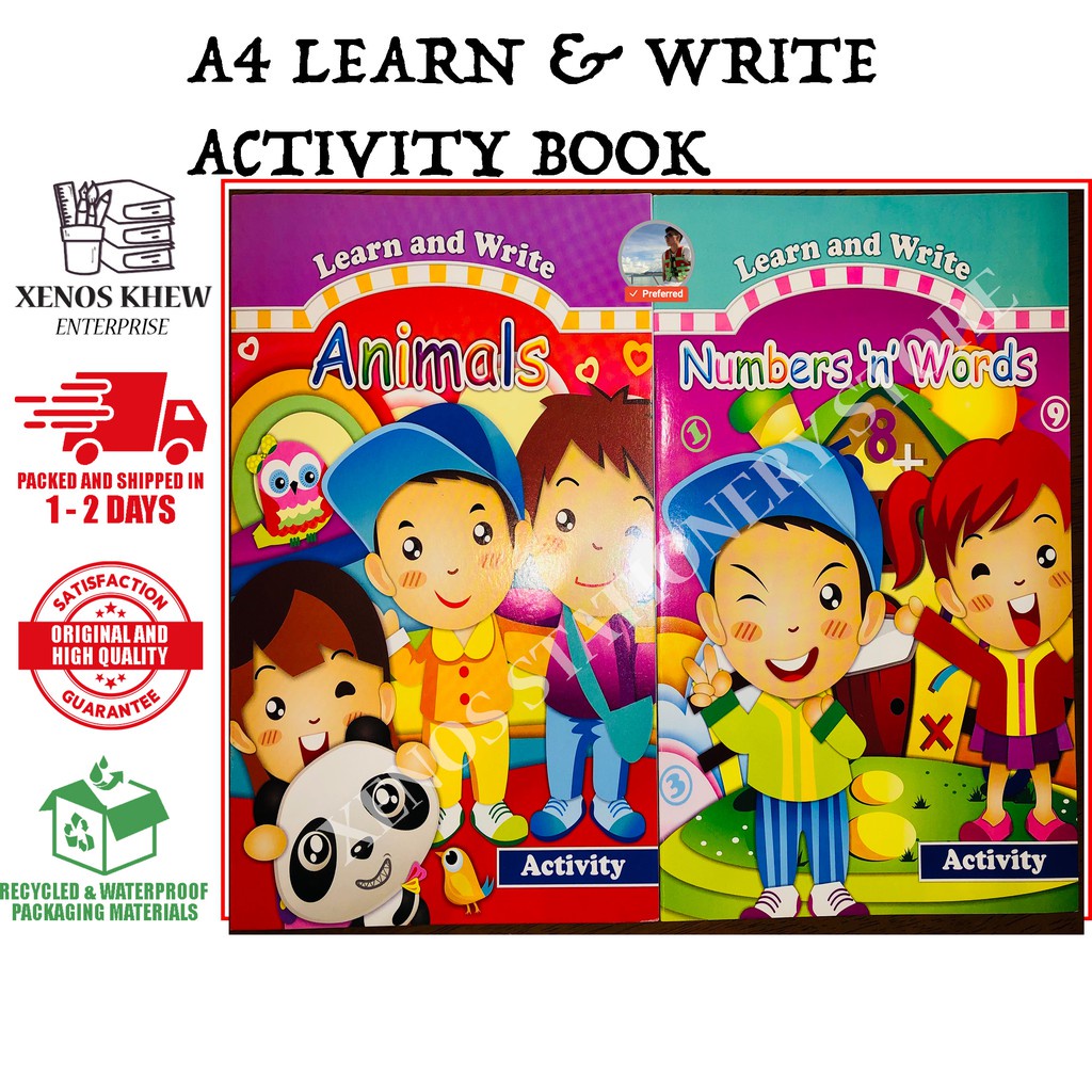 CHILDREN LEARN และ WRTE ACTIVITY BOOK B5 SIZE [ การออกแบบต่างๆ ]
