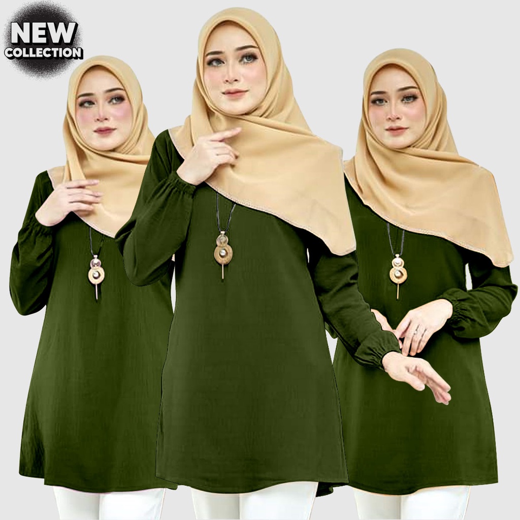 เสื้อแขนยาวหรูหรา Muslimah Top Baju Friendly Sleeves – Blouse Meer
