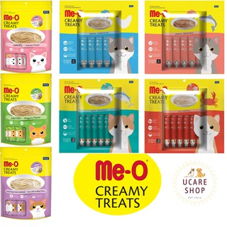 ถูกสุดไปเลย MEO มีโอ ครีมมี่ ทรีต 15 กรัม x 20 ซอง (1 แพค) มี 7รสให้เลือก