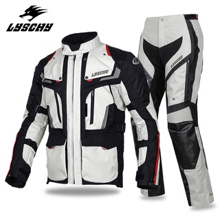 Lyschy Motorcycle Touring Jacket &amp; Pants อุปกรณ์เสริมรถจักรยานยนต์วิบาก Waterdicht Afneembare Liner Ce Gecertificerd