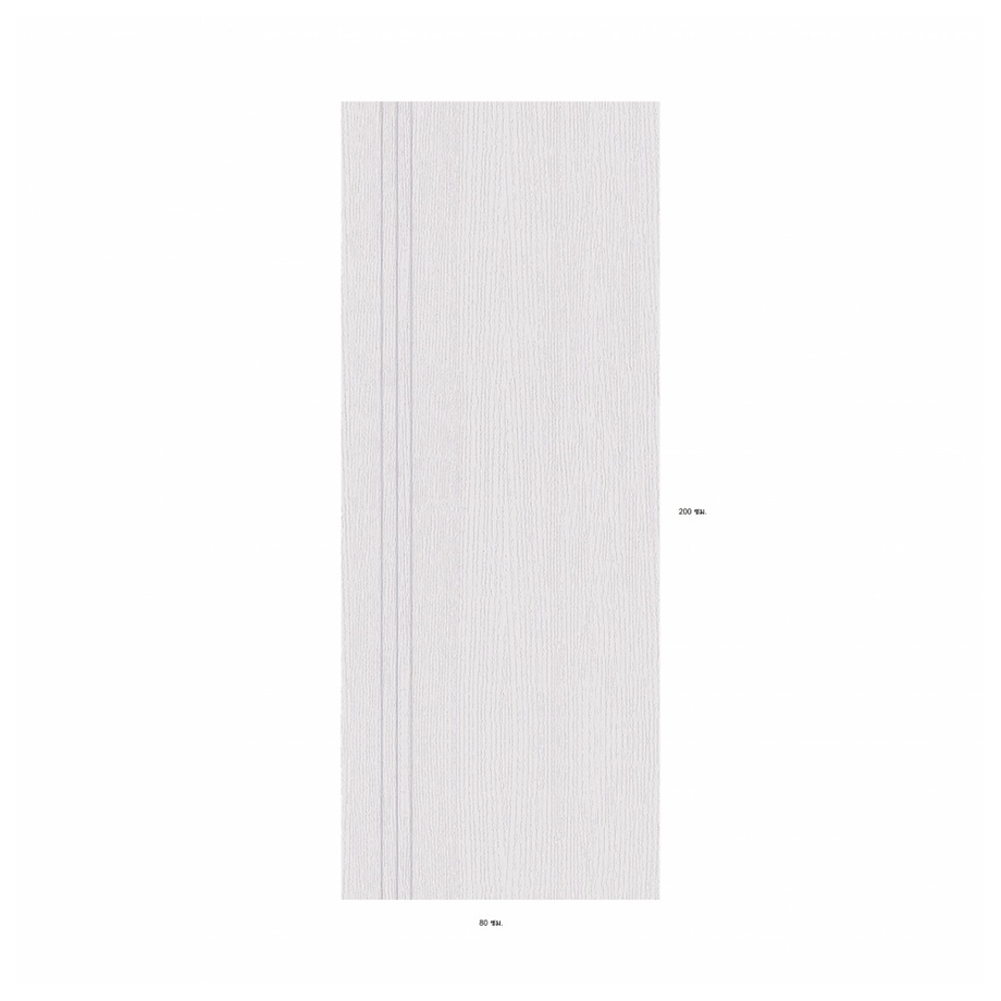ประตู HDF บานทึบ 6ฟัก HDF-F07  80x200ซม. สีขาวลายไม้ HOLZTUR