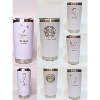 แถมฟรียางรอง! แก้วเก็บความเย็น/เก็บอุณหภูมิ 20oz สกรีนเลเซอร์
