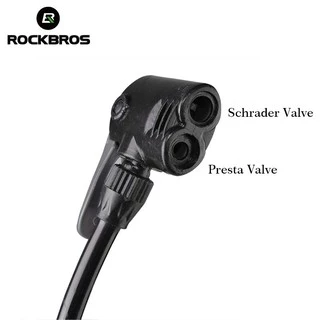 ROCKBROS 120/130PSI Alloy Bicycle Pumps Presta Schrader AV FV Mini MTB Road Bike Cycling Air Pump Tire Ball Inflator Pressure Gauge Pump Presta & Schrade Valve
