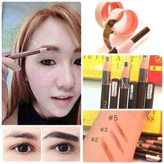 1แท่ง คิ้วเชือก ดินสอเขียนคิ้วแบบเชือกดึง 1188 ของแท้ Eyebrow Pencil มี 3เบอร์ให้เลือก ดินสอเขียนคิ้ว