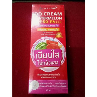 ครีมแตงโม หลอด DD CREAM WATERMELON SPF50 PA+++40 Ml