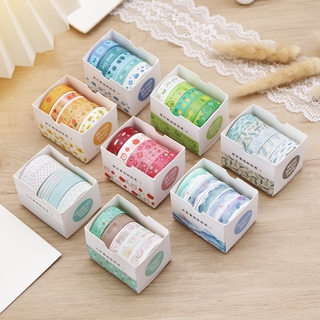 สติ๊กเกอร์เทปวาชิ Ins Washi 5 ม้วนสําหรับตกแต่ง