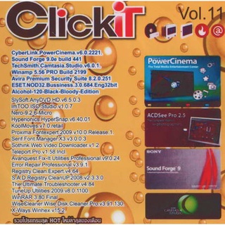 แผ่นโปรแกรมคอมพิวเตอร์ PC ClickiT Vol.11 ( 1 CD )