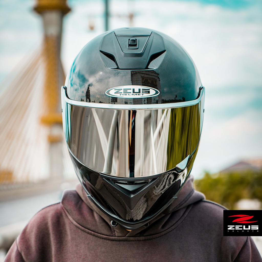 หมวกกันน็อค Zeus ZS 822B VISOR/กระจก