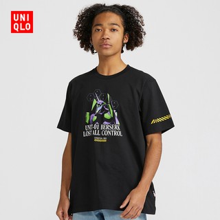 เสื้อยืดแขนสั้น Evangelion ( 424617 Uniqlo ) สําหรับผู้ชายและผู้หญิง