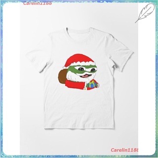 New PepeTheFrog Apu Apustaja Santa Claus Christmas Red Hat And Gifts Kekistan Wall Eyed Pepe Meme HD HIGH QUALITY Essent